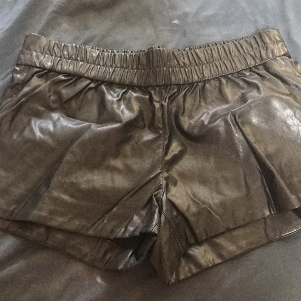 Express pleather shorts